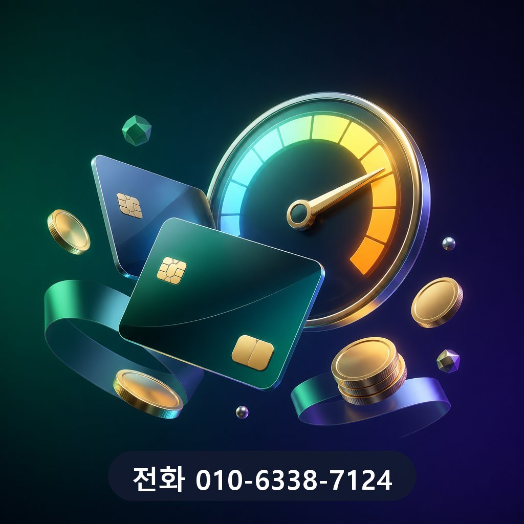 신용카드 현금화 대표 이미지 · 문의 010-6338-7124